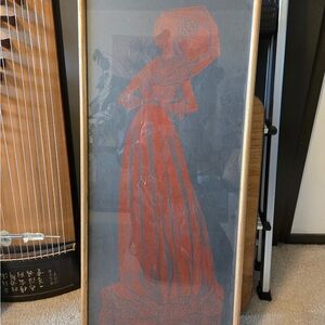 Vintage Gravestone Rubbing Of Margaret Bernard Peyton.